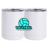 10 oz. White Stainless Steel Short Tumbler Thumbnail
