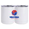 10 oz. White Stainless Steel Short Tumbler Thumbnail