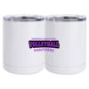 10 oz. White Stainless Steel Short Tumbler Thumbnail