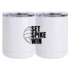 10 oz. White Stainless Steel Short Tumbler Thumbnail
