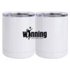 10 oz. White Stainless Steel Short Tumbler Thumbnail