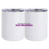 10 oz. White Stainless Steel Short Tumbler Thumbnail
