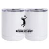 10 oz. White Stainless Steel Short Tumbler Thumbnail