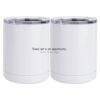 10 oz. White Stainless Steel Short Tumbler Thumbnail