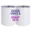 10 oz. White Stainless Steel Short Tumbler Thumbnail