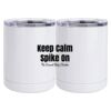 10 oz. White Stainless Steel Short Tumbler Thumbnail