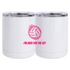 10 oz. White Stainless Steel Short Tumbler Thumbnail