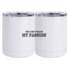 10 oz. White Stainless Steel Short Tumbler Thumbnail
