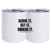 10 oz. White Stainless Steel Short Tumbler Thumbnail
