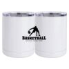 10 oz. White Stainless Steel Short Tumbler Thumbnail