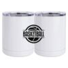 10 oz. White Stainless Steel Short Tumbler Thumbnail