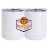 10 oz. White Stainless Steel Short Tumbler Thumbnail