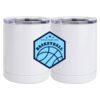 10 oz. White Stainless Steel Short Tumbler Thumbnail