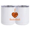 10 oz. White Stainless Steel Short Tumbler Thumbnail