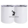 10 oz. White Stainless Steel Short Tumbler Thumbnail