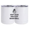 10 oz. White Stainless Steel Short Tumbler Thumbnail