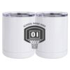 10 oz. White Stainless Steel Short Tumbler Thumbnail