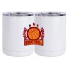 10 oz. White Stainless Steel Short Tumbler Thumbnail