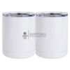 10 oz. White Stainless Steel Short Tumbler Thumbnail