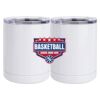 10 oz. White Stainless Steel Short Tumbler Thumbnail