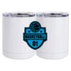 10 oz. White Stainless Steel Short Tumbler Thumbnail