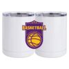 10 oz. White Stainless Steel Short Tumbler Thumbnail