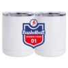 10 oz. White Stainless Steel Short Tumbler Thumbnail