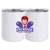10 oz. White Stainless Steel Short Tumbler Thumbnail