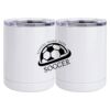 10 oz. White Stainless Steel Short Tumbler Thumbnail