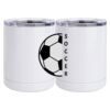 10 oz. White Stainless Steel Short Tumbler Thumbnail