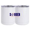 10 oz. White Stainless Steel Short Tumbler Thumbnail