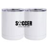 10 oz. White Stainless Steel Short Tumbler Thumbnail