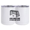 10 oz. White Stainless Steel Short Tumbler Thumbnail