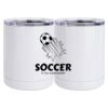10 oz. White Stainless Steel Short Tumbler Thumbnail