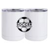 10 oz. White Stainless Steel Short Tumbler Thumbnail