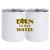 10 oz. White Stainless Steel Short Tumbler Thumbnail