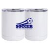 10 oz. White Stainless Steel Short Tumbler Thumbnail