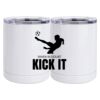 10 oz. White Stainless Steel Short Tumbler Thumbnail