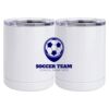 10 oz. White Stainless Steel Short Tumbler Thumbnail
