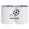 10 oz. White Stainless Steel Short Tumbler Thumbnail