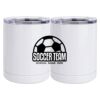 10 oz. White Stainless Steel Short Tumbler Thumbnail