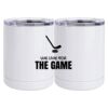 10 oz. White Stainless Steel Short Tumbler Thumbnail