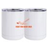 10 oz. White Stainless Steel Short Tumbler Thumbnail