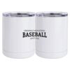 10 oz. White Stainless Steel Short Tumbler Thumbnail