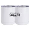 10 oz. White Stainless Steel Short Tumbler Thumbnail