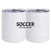 10 oz. White Stainless Steel Short Tumbler Thumbnail
