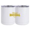 10 oz. White Stainless Steel Short Tumbler Thumbnail