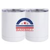 10 oz. White Stainless Steel Short Tumbler Thumbnail