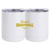 10 oz. White Stainless Steel Short Tumbler Thumbnail