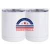 10 oz. White Stainless Steel Short Tumbler Thumbnail